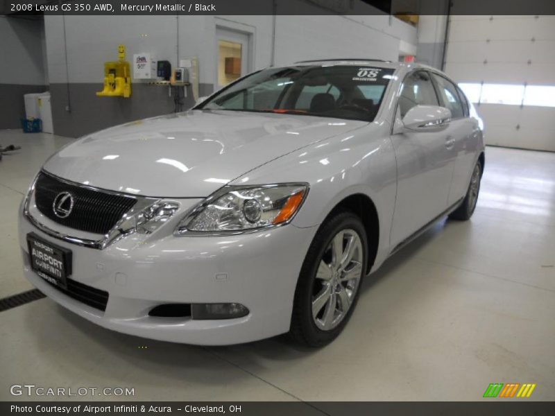 Mercury Metallic / Black 2008 Lexus GS 350 AWD