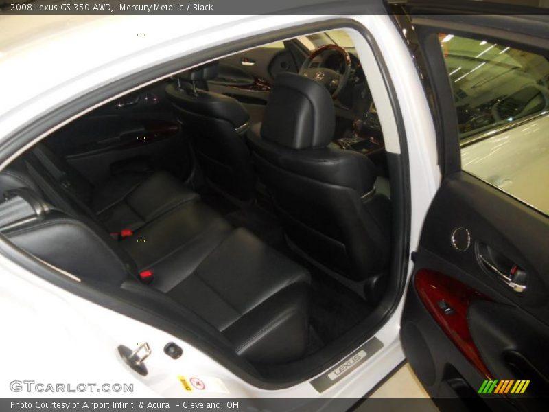 Mercury Metallic / Black 2008 Lexus GS 350 AWD