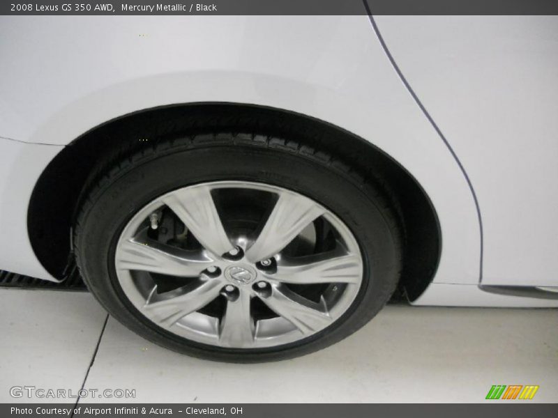 Mercury Metallic / Black 2008 Lexus GS 350 AWD