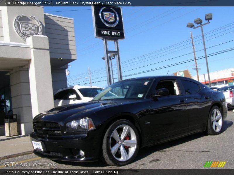 Brilliant Black Crystal Pearl / Dark Slate Gray 2008 Dodge Charger SRT-8