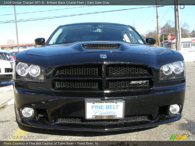 Brilliant Black Crystal Pearl / Dark Slate Gray 2008 Dodge Charger SRT-8