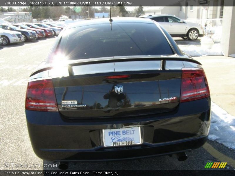 Brilliant Black Crystal Pearl / Dark Slate Gray 2008 Dodge Charger SRT-8