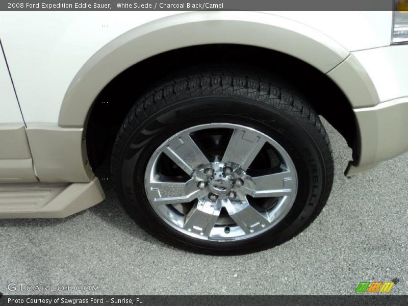 White Suede / Charcoal Black/Camel 2008 Ford Expedition Eddie Bauer