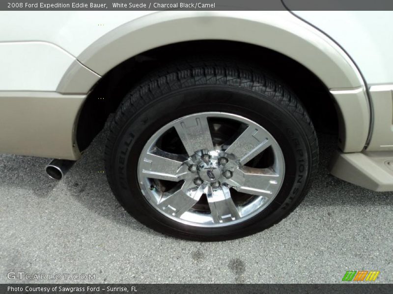 White Suede / Charcoal Black/Camel 2008 Ford Expedition Eddie Bauer