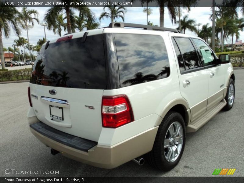 White Suede / Charcoal Black/Camel 2008 Ford Expedition Eddie Bauer