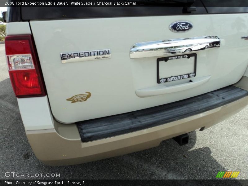 White Suede / Charcoal Black/Camel 2008 Ford Expedition Eddie Bauer