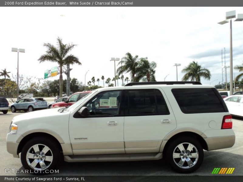 White Suede / Charcoal Black/Camel 2008 Ford Expedition Eddie Bauer