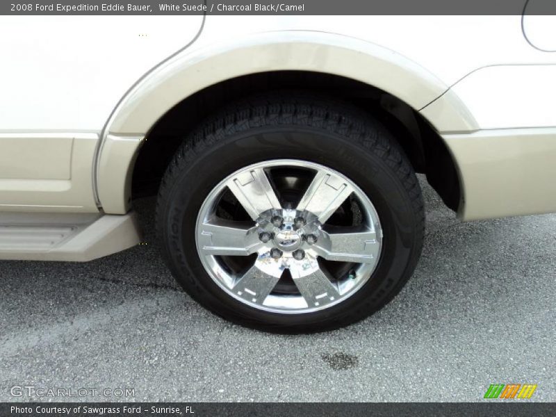 White Suede / Charcoal Black/Camel 2008 Ford Expedition Eddie Bauer