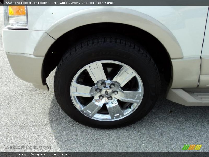 White Suede / Charcoal Black/Camel 2008 Ford Expedition Eddie Bauer