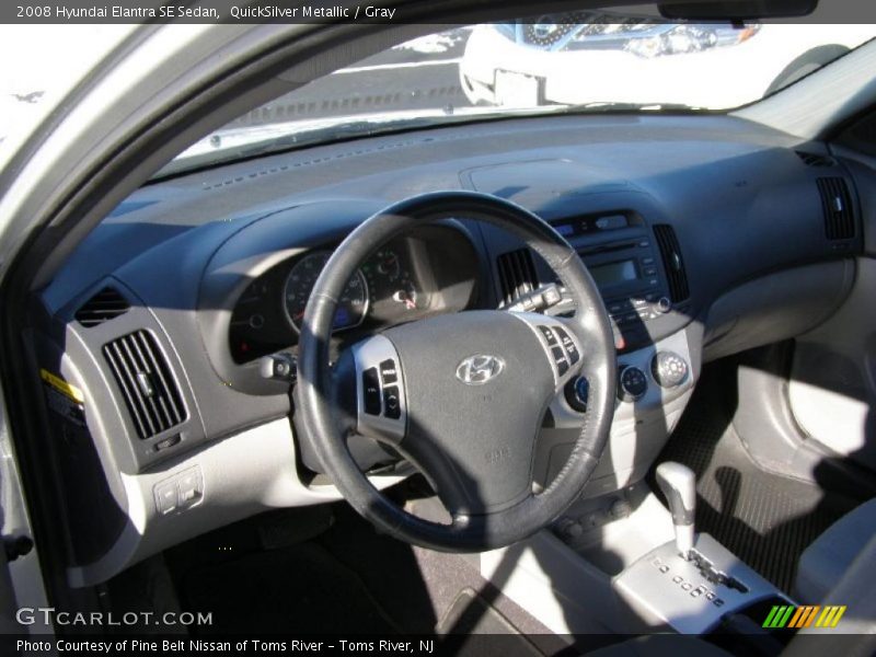 QuickSilver Metallic / Gray 2008 Hyundai Elantra SE Sedan