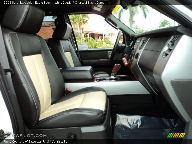 White Suede / Charcoal Black/Camel 2008 Ford Expedition Eddie Bauer