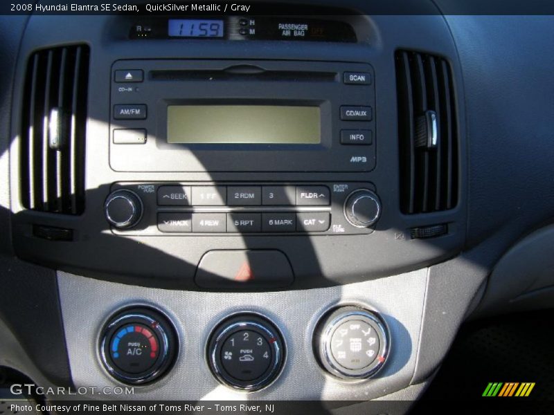 QuickSilver Metallic / Gray 2008 Hyundai Elantra SE Sedan