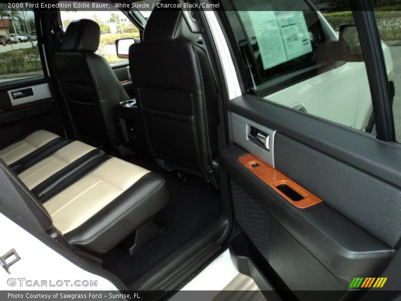 White Suede / Charcoal Black/Camel 2008 Ford Expedition Eddie Bauer