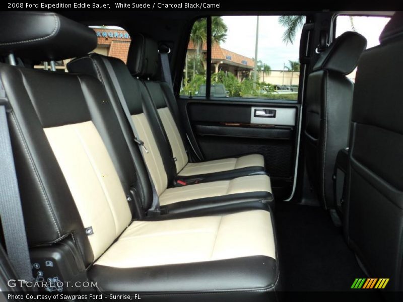 White Suede / Charcoal Black/Camel 2008 Ford Expedition Eddie Bauer