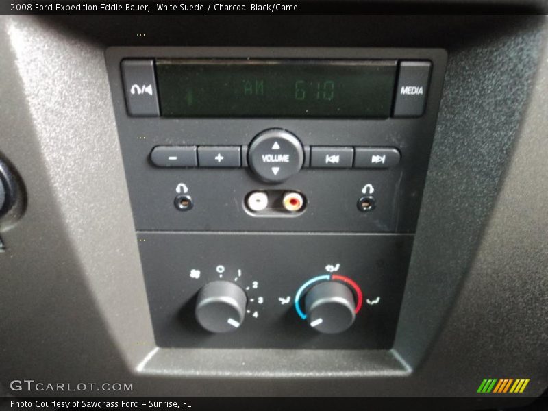 White Suede / Charcoal Black/Camel 2008 Ford Expedition Eddie Bauer