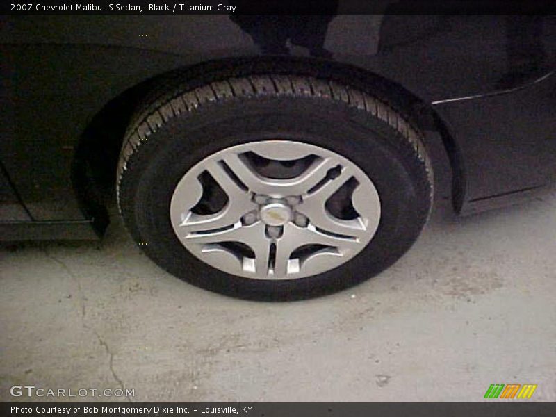 Black / Titanium Gray 2007 Chevrolet Malibu LS Sedan