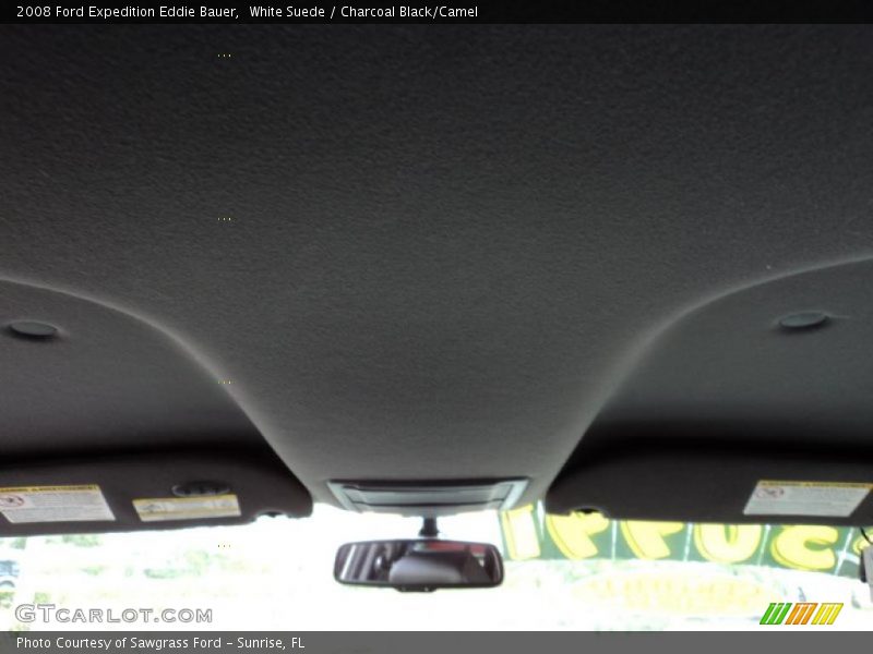White Suede / Charcoal Black/Camel 2008 Ford Expedition Eddie Bauer