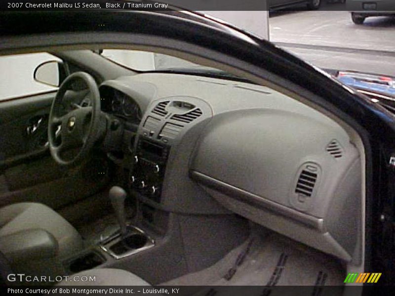 Black / Titanium Gray 2007 Chevrolet Malibu LS Sedan