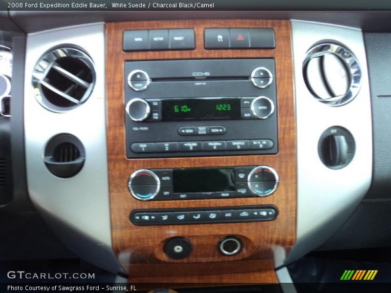 White Suede / Charcoal Black/Camel 2008 Ford Expedition Eddie Bauer