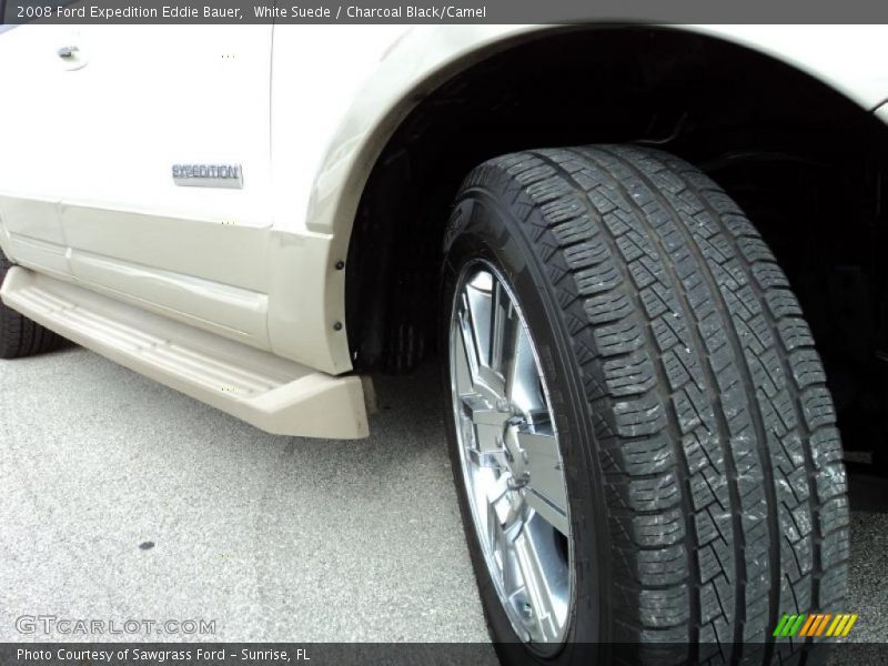 White Suede / Charcoal Black/Camel 2008 Ford Expedition Eddie Bauer