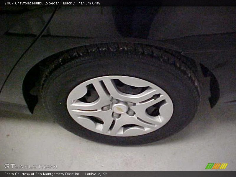 Black / Titanium Gray 2007 Chevrolet Malibu LS Sedan
