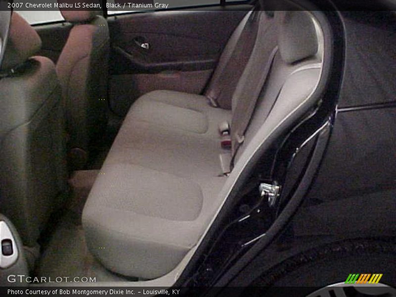 Black / Titanium Gray 2007 Chevrolet Malibu LS Sedan