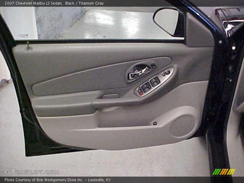 Black / Titanium Gray 2007 Chevrolet Malibu LS Sedan