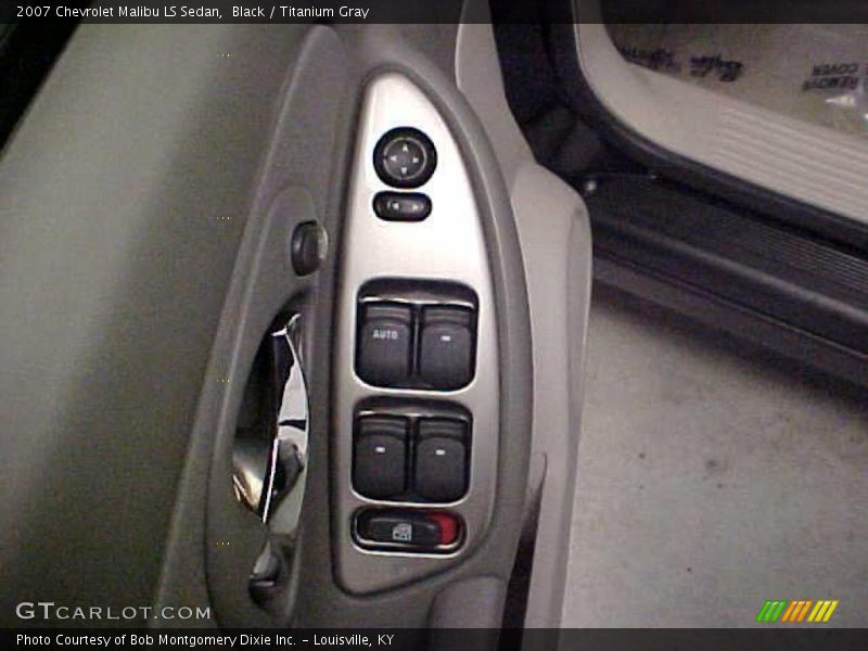 Black / Titanium Gray 2007 Chevrolet Malibu LS Sedan