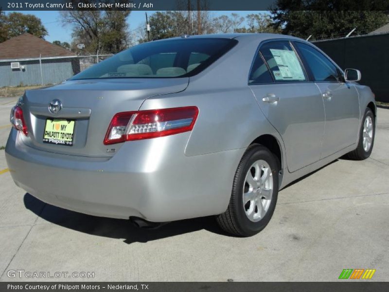 Classic Silver Metallic / Ash 2011 Toyota Camry LE