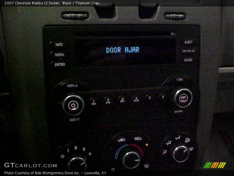 Black / Titanium Gray 2007 Chevrolet Malibu LS Sedan