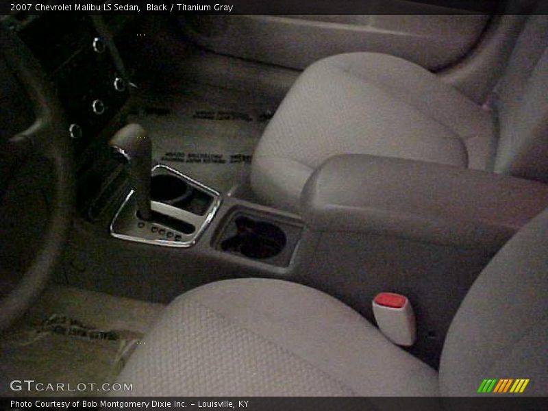 Black / Titanium Gray 2007 Chevrolet Malibu LS Sedan