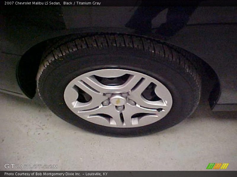 Black / Titanium Gray 2007 Chevrolet Malibu LS Sedan
