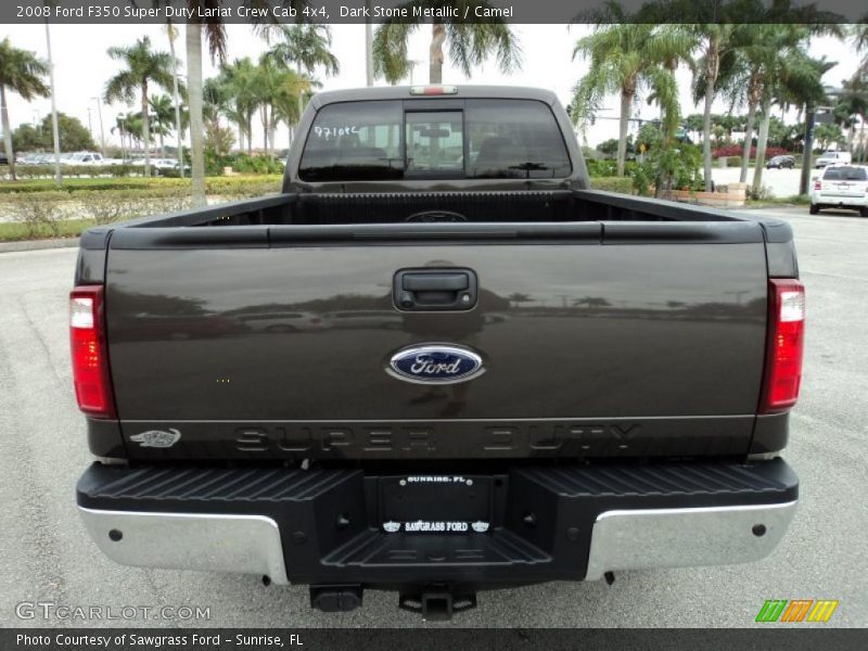 Dark Stone Metallic / Camel 2008 Ford F350 Super Duty Lariat Crew Cab 4x4