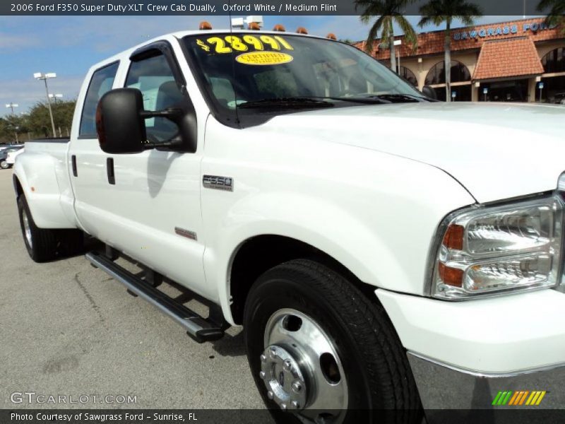 Oxford White / Medium Flint 2006 Ford F350 Super Duty XLT Crew Cab Dually