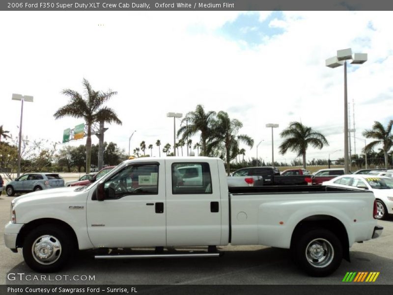 Oxford White / Medium Flint 2006 Ford F350 Super Duty XLT Crew Cab Dually