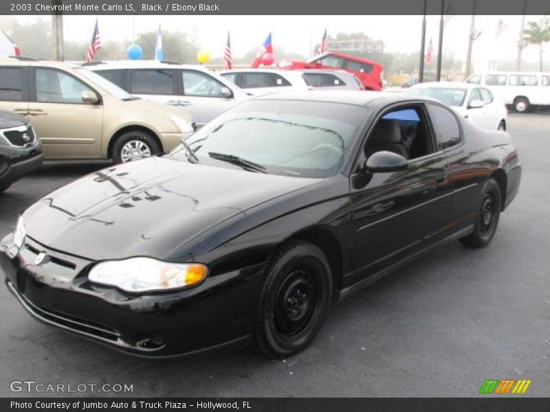 Black / Ebony Black 2003 Chevrolet Monte Carlo LS