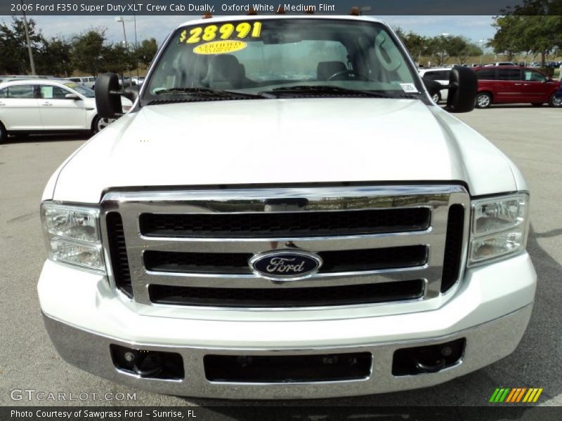 Oxford White / Medium Flint 2006 Ford F350 Super Duty XLT Crew Cab Dually