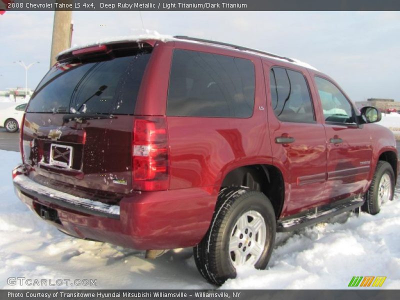 Deep Ruby Metallic / Light Titanium/Dark Titanium 2008 Chevrolet Tahoe LS 4x4