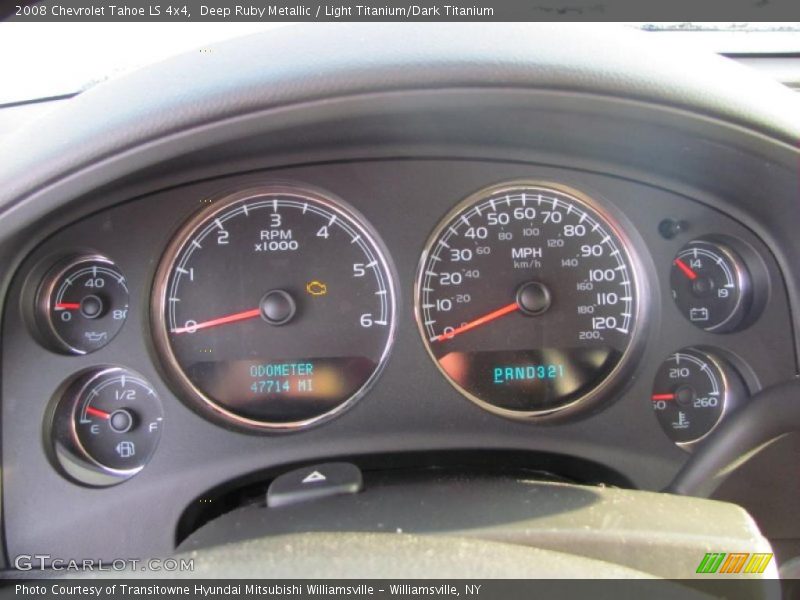 Deep Ruby Metallic / Light Titanium/Dark Titanium 2008 Chevrolet Tahoe LS 4x4