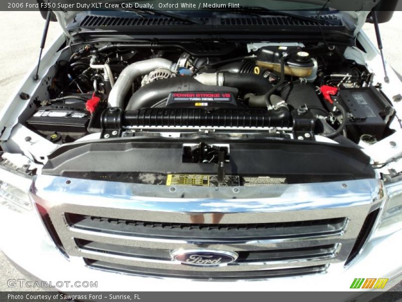 Oxford White / Medium Flint 2006 Ford F350 Super Duty XLT Crew Cab Dually