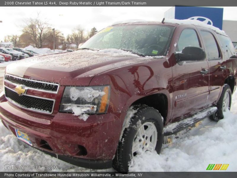 Deep Ruby Metallic / Light Titanium/Dark Titanium 2008 Chevrolet Tahoe LS 4x4