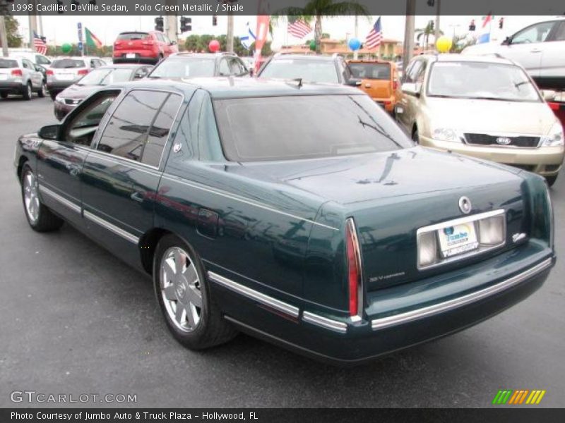 Polo Green Metallic / Shale 1998 Cadillac DeVille Sedan