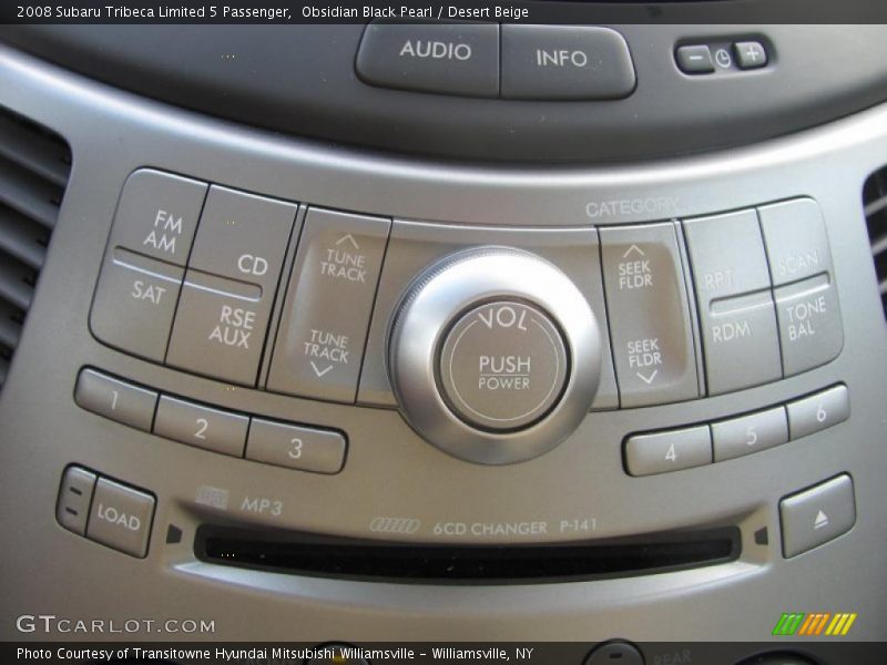 Controls of 2008 Tribeca Limited 5 Passenger