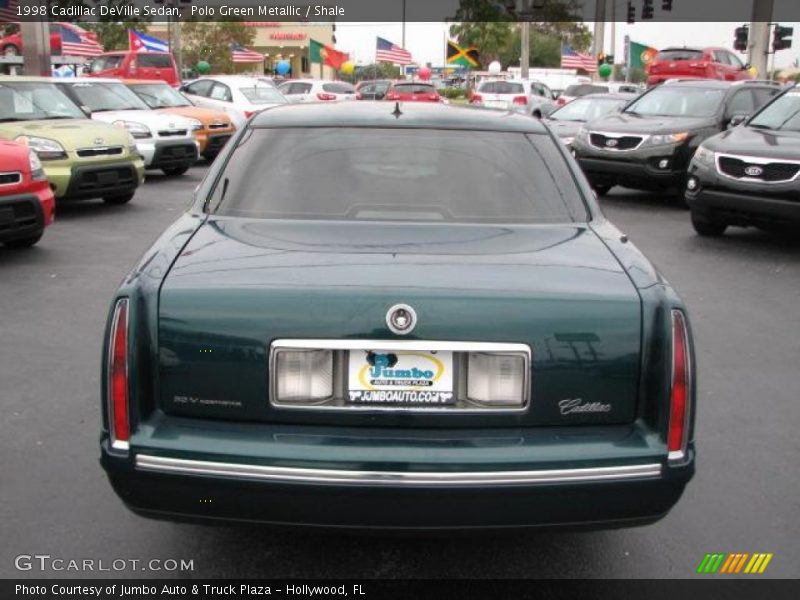 Polo Green Metallic / Shale 1998 Cadillac DeVille Sedan