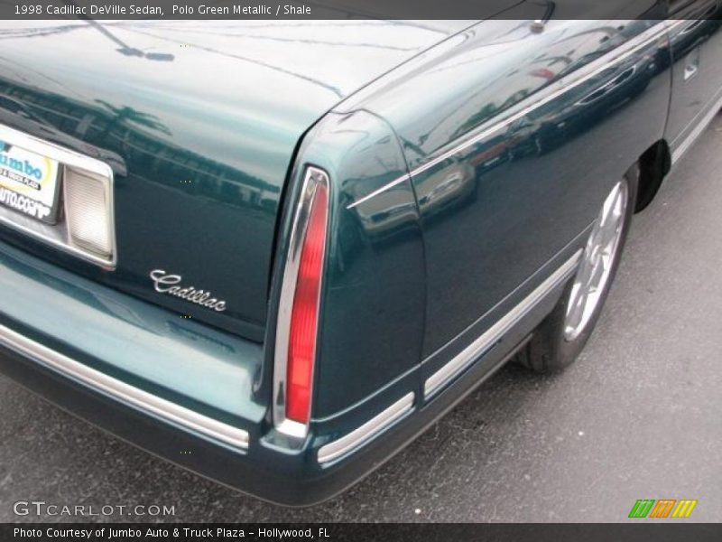 Polo Green Metallic / Shale 1998 Cadillac DeVille Sedan