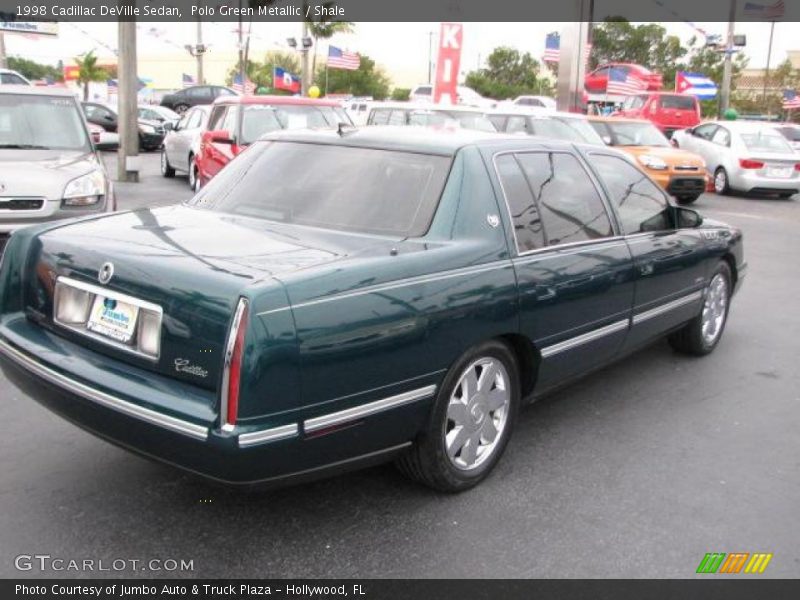 Polo Green Metallic / Shale 1998 Cadillac DeVille Sedan