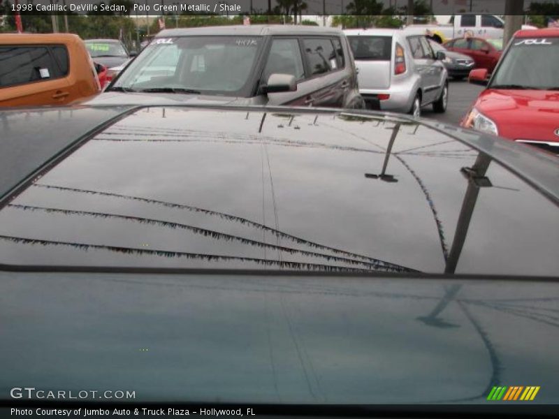 Polo Green Metallic / Shale 1998 Cadillac DeVille Sedan