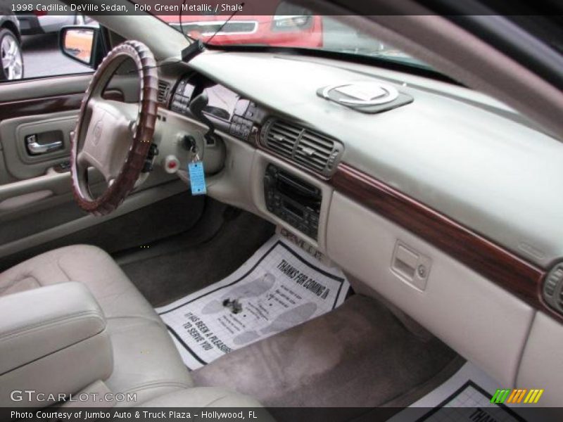 Polo Green Metallic / Shale 1998 Cadillac DeVille Sedan