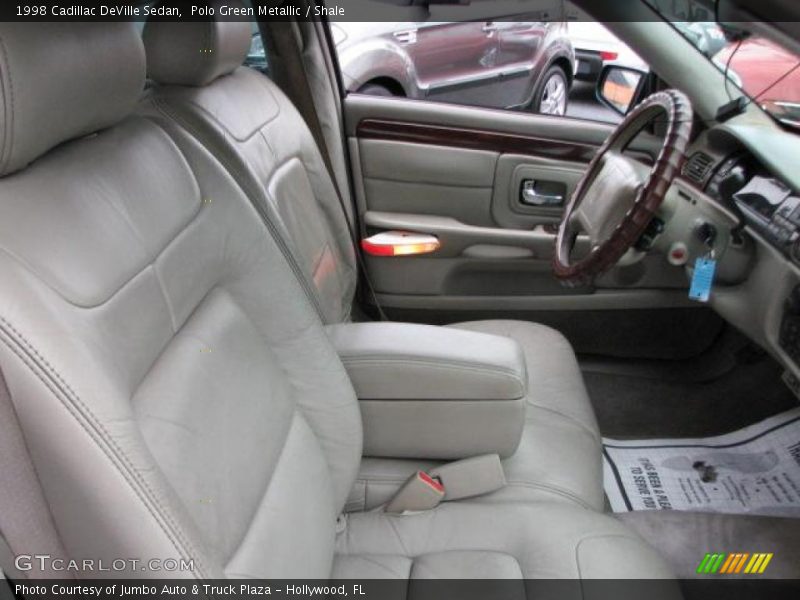 Polo Green Metallic / Shale 1998 Cadillac DeVille Sedan