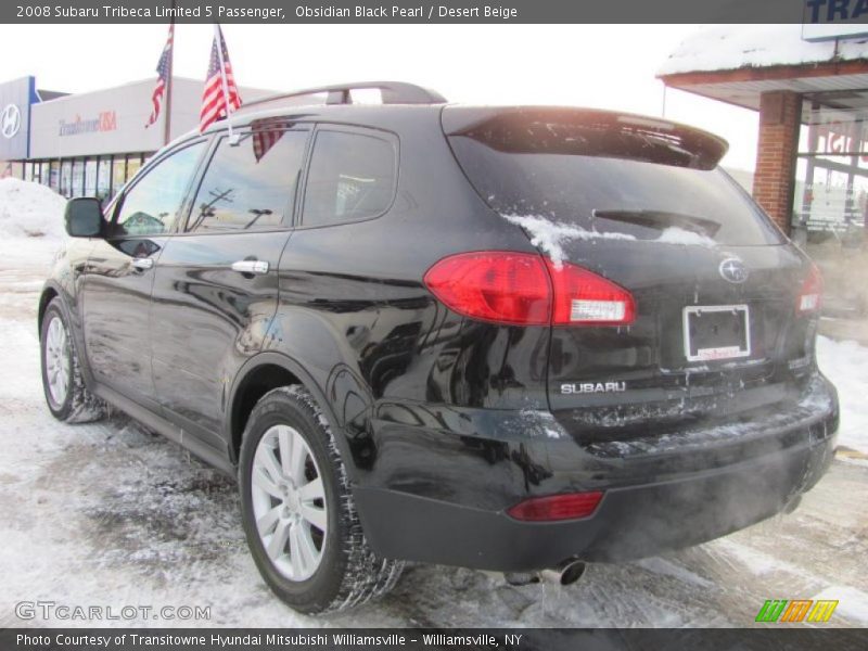 Obsidian Black Pearl / Desert Beige 2008 Subaru Tribeca Limited 5 Passenger